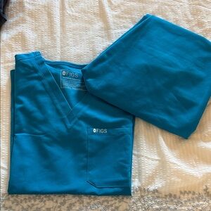 Figs Blue Medical Scrub Set